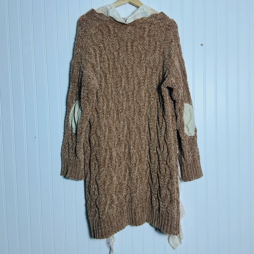 POL Tan Brown Open Cardigan Sweater Size Medium - Picture 8 of 12